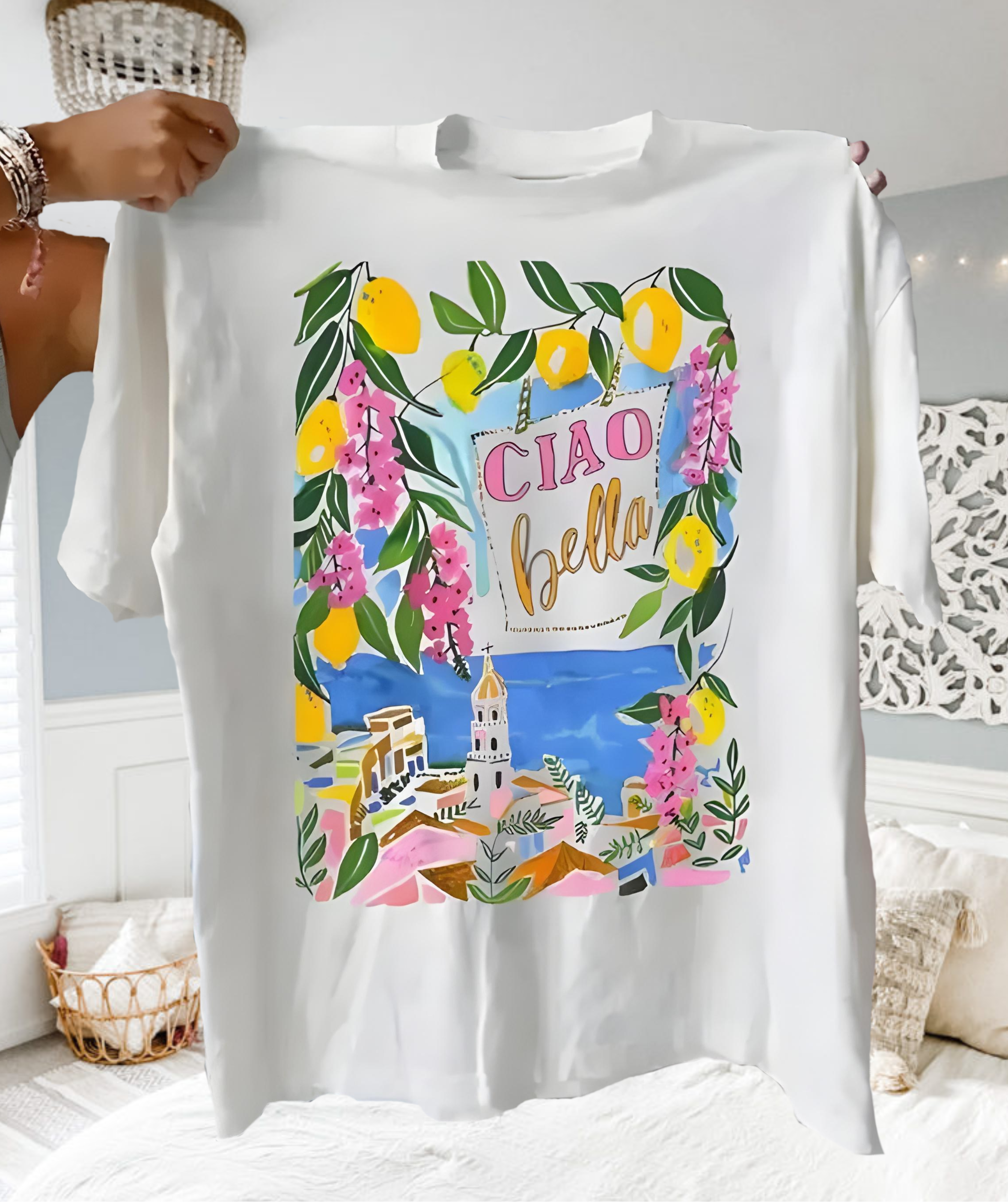 "Ciao Bella" Oversized Tee