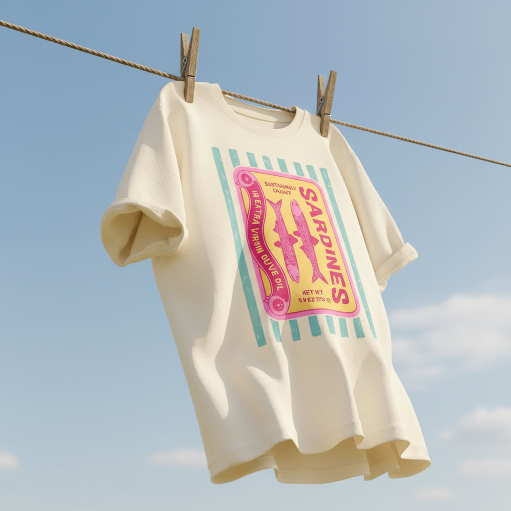 Pink Sardines Oversized Tee